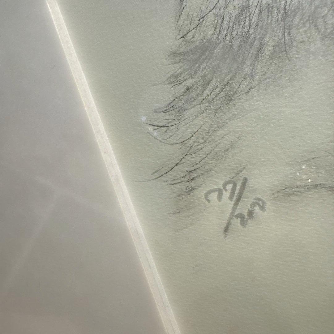 八代亜紀 さんリトグラフ チロたん　77/200