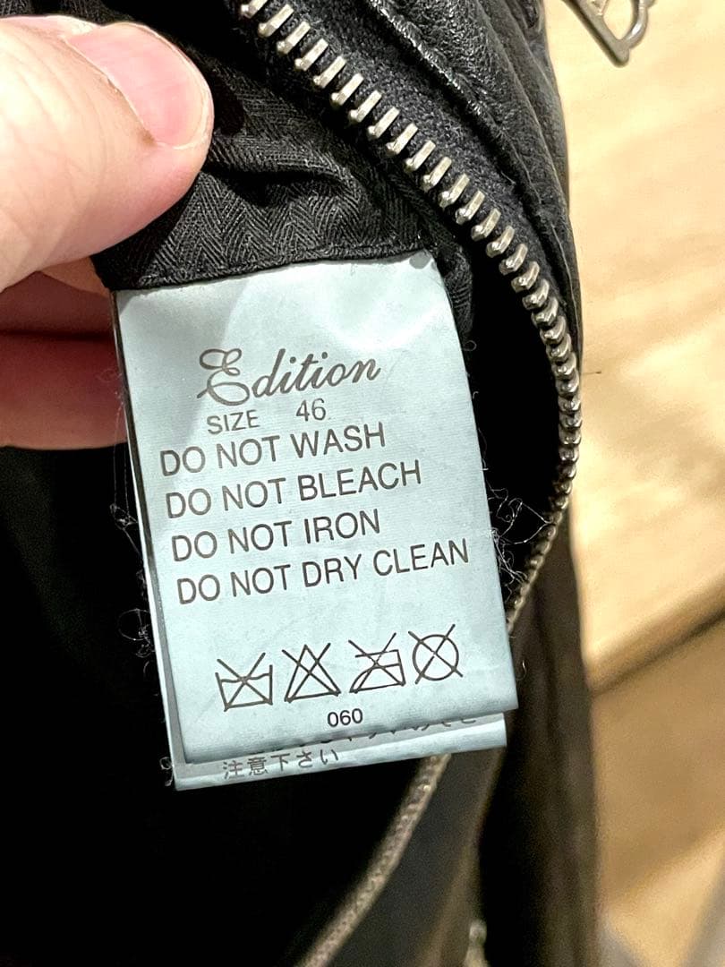 Edition エディション ゴートレザー シングルライダース M riri