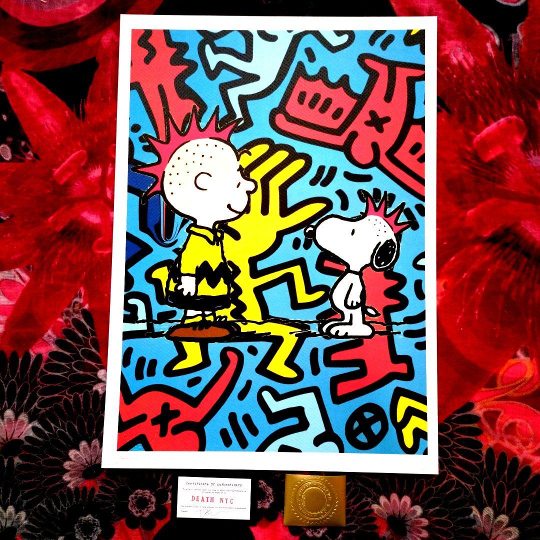 death nyc 世界限定100枚　キースヘリング　スヌーピー　ピーナッツ