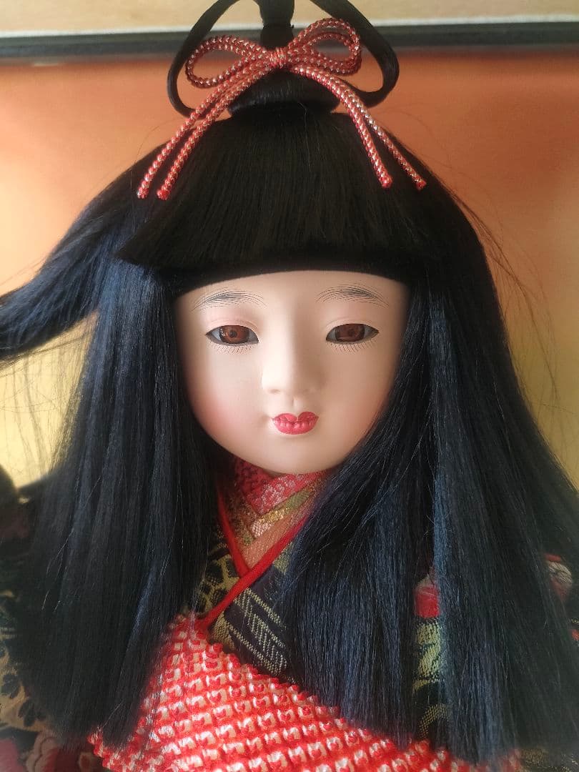 市松人形 人形の久月 東京久月　正絹衣装