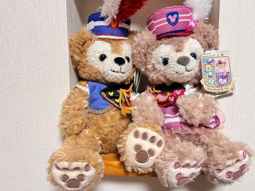 ダッフィー　シェリーメイ　ぬいぐるみ　ディズニー　マーチングファン