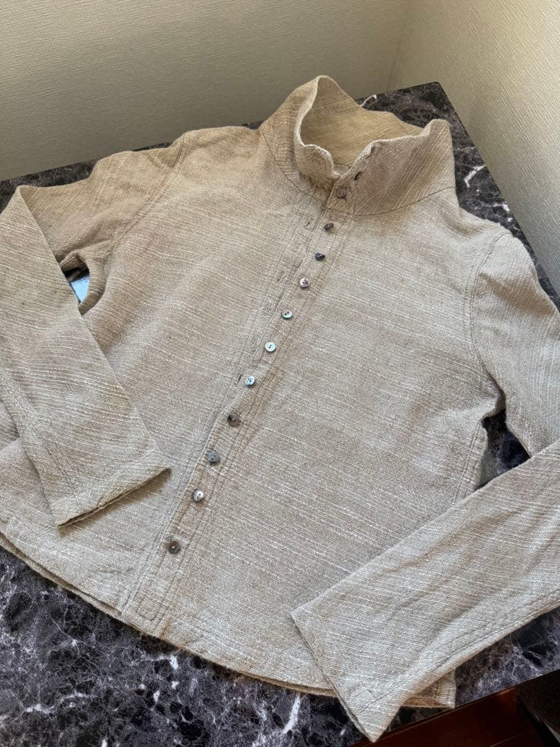 【最終値下げ】うさと/Usaato ボタンアップシャツ 長袖※自然素材