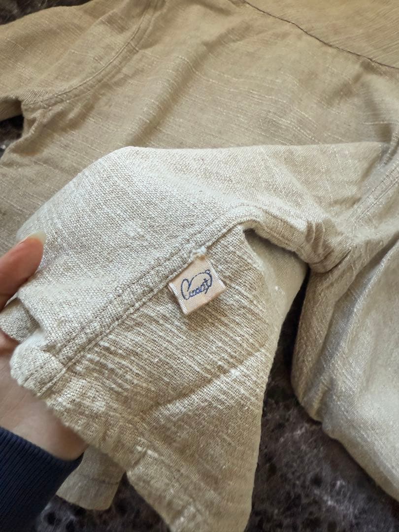 【最終値下げ】うさと/Usaato ボタンアップシャツ 長袖※自然素材