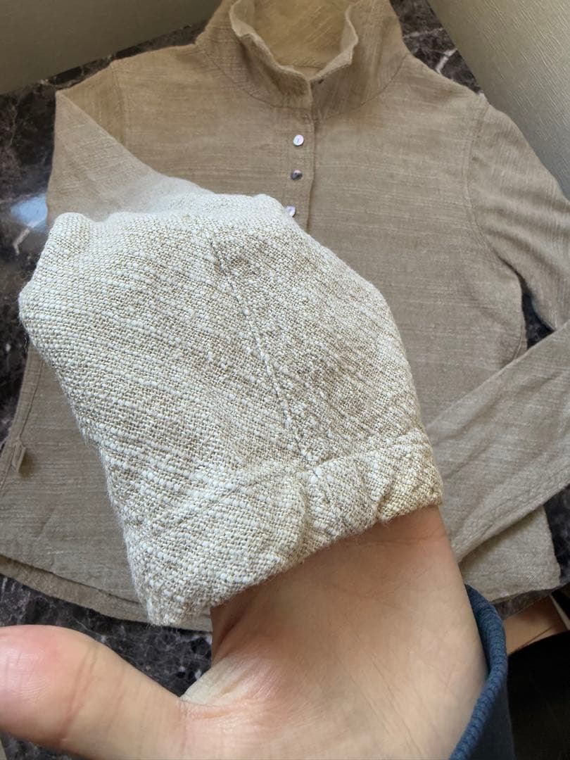 【最終値下げ】うさと/Usaato ボタンアップシャツ 長袖※自然素材