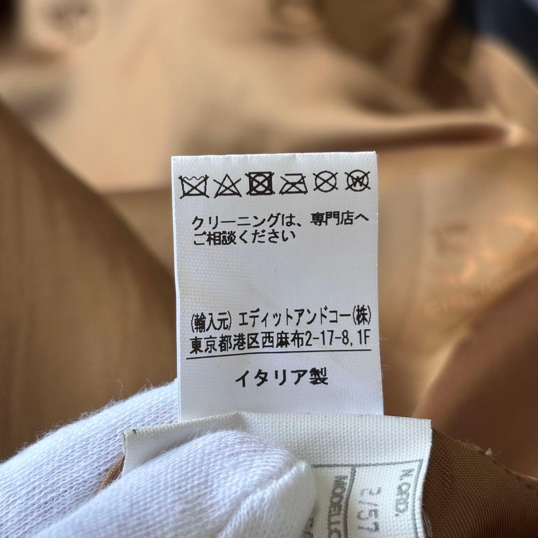 【美品】チンクアンタ ラムレザーシングルライダースジャケット ブラック 46