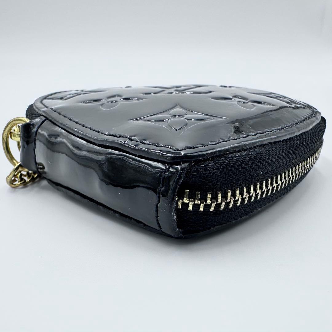 ルイヴィトン ヴェルニ ハート ポルトモネクール 小銭入れ ケース 黒