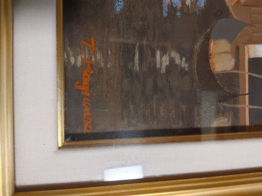 ヴェニス風景　額縁入り