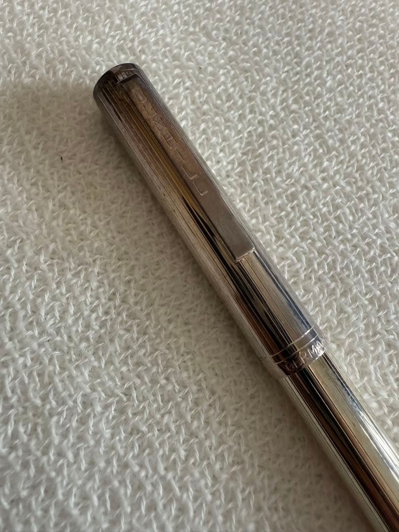 ダンヒル万年筆、シルバー