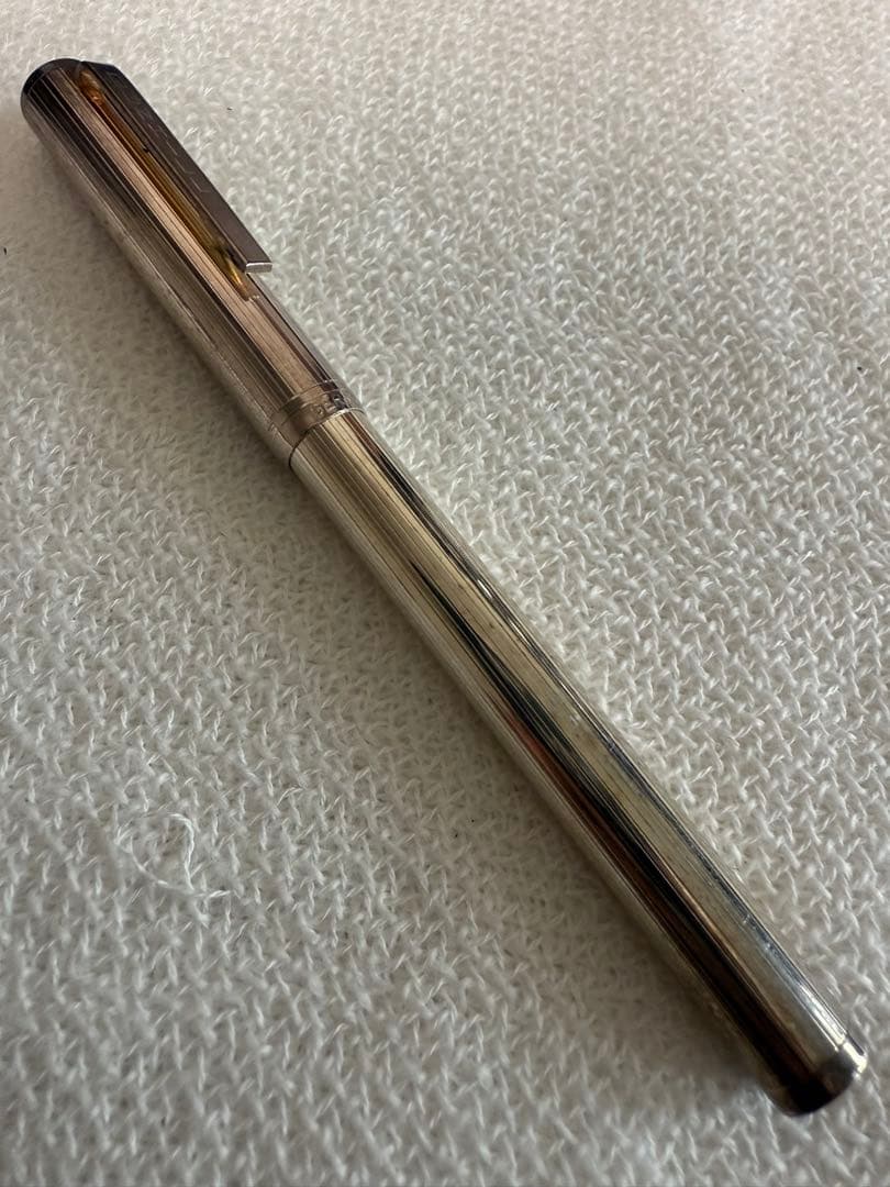 ダンヒル万年筆、シルバー