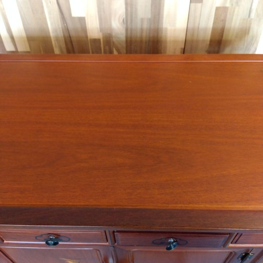 アンティーク　唐木　象嵌模様 花鳥図 李朝家具 李朝箪笥