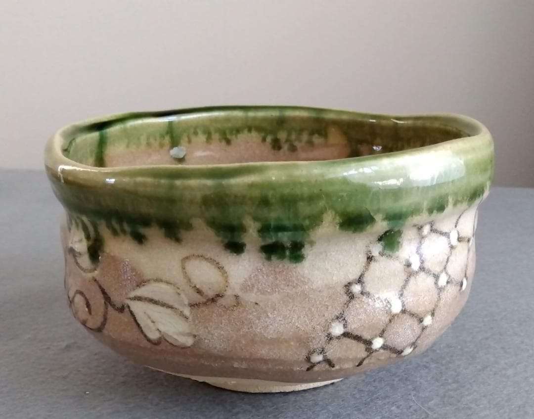 美濃焼の名工　大嶋久興【子の日窯】　織部茶碗