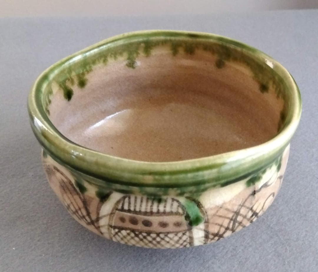 美濃焼の名工　大嶋久興【子の日窯】　織部茶碗