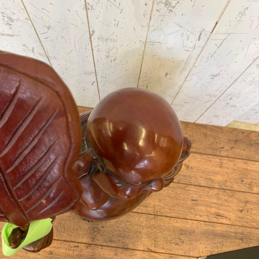 昭和レトロ 木製 木彫り 七福神 大黒天 大黒様 置物 オブジェ インテリア