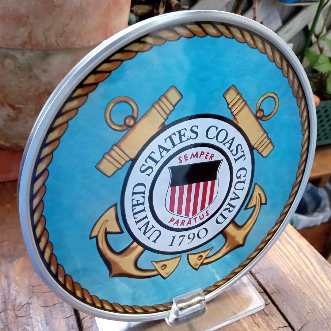 アメリカ沿岸警備隊コーストガード エンブレム ステンドグラス グラスマスターズ社