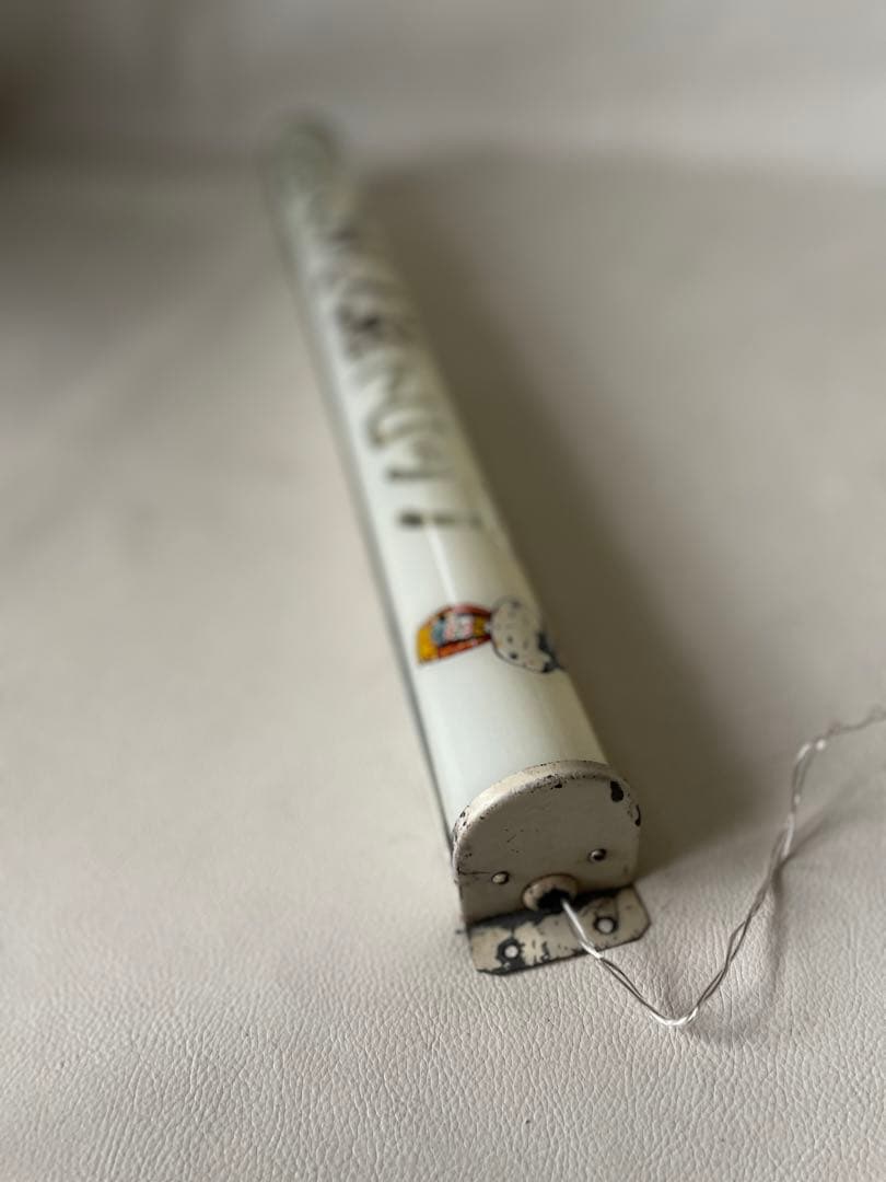 鈴吉のこけし人形ドロップ 電球看板 電飾 看板 ガラス看板 レトロ 改造有り