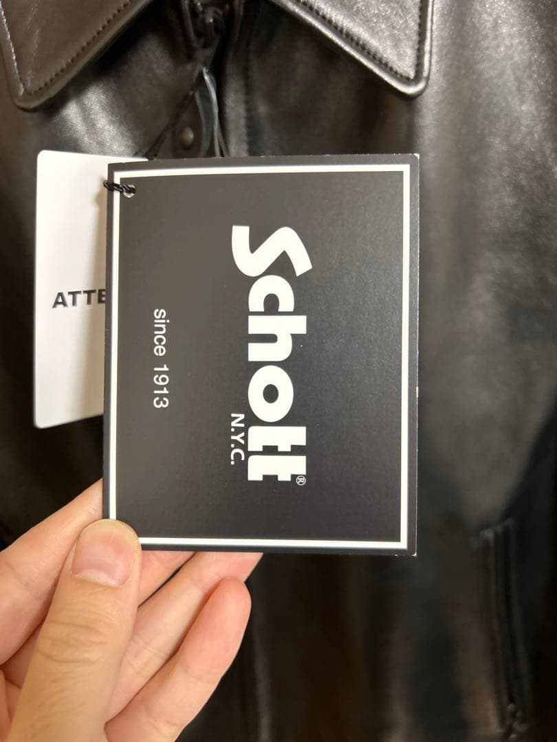 【新品】Schottショット レザー シングルジャケット ブラック サイズM