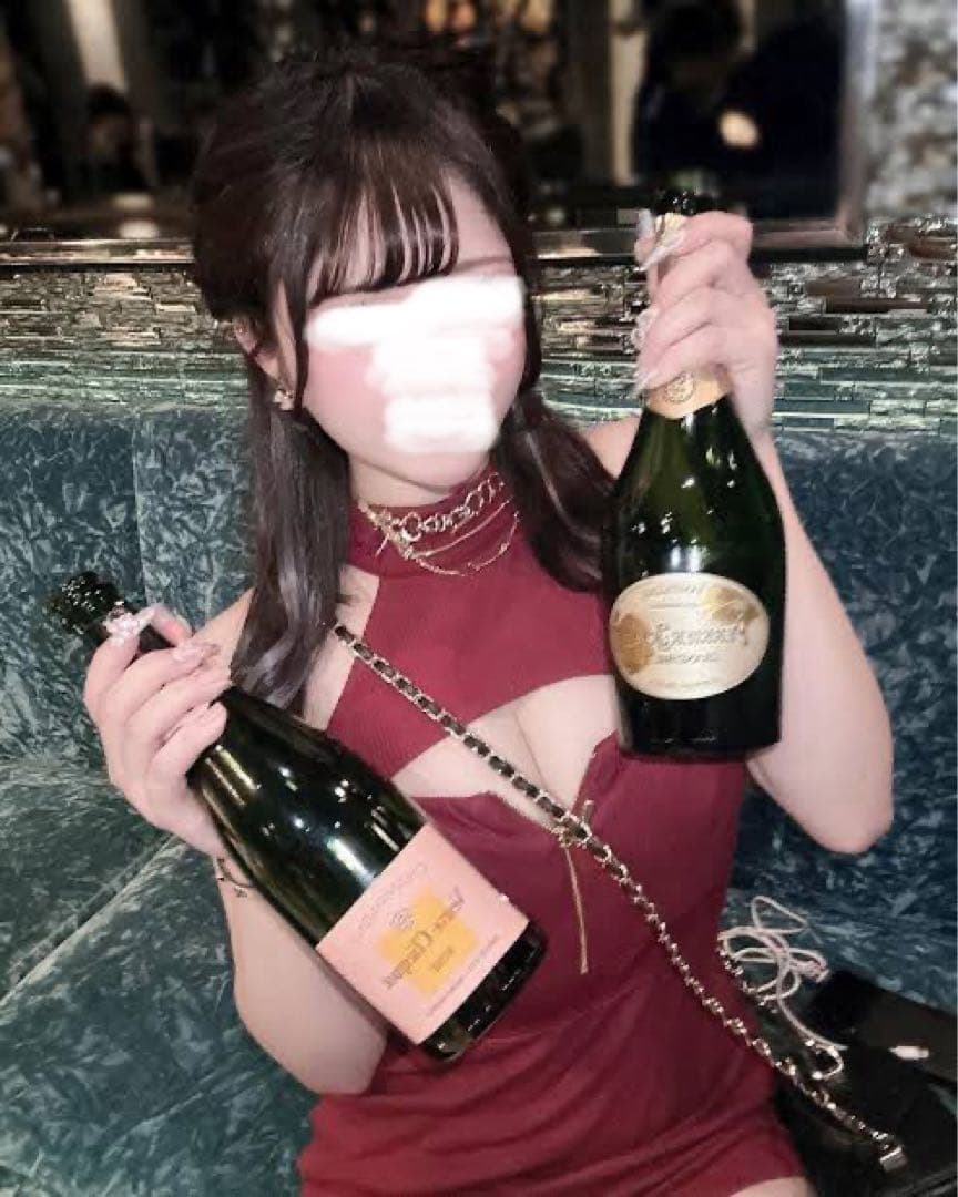 Robe de Fleurs バーガンディ タイトドレス