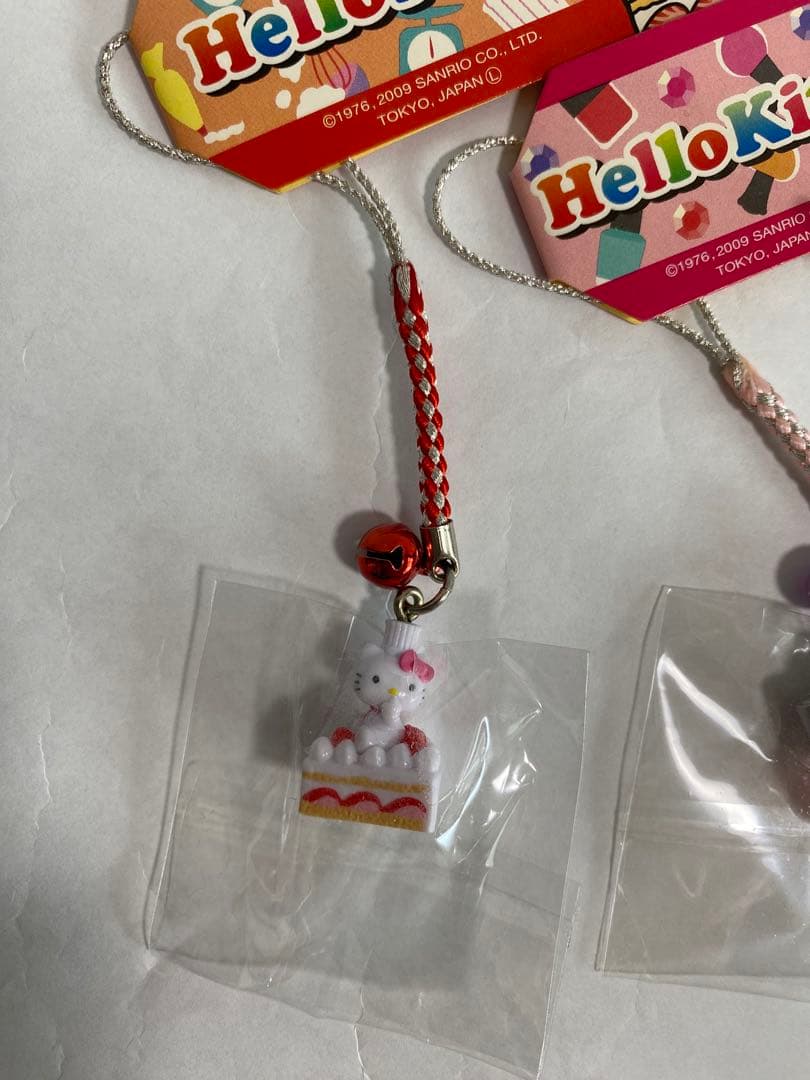 キティ　根付　職業　3セット　スイーツ　アパレル　ネイル