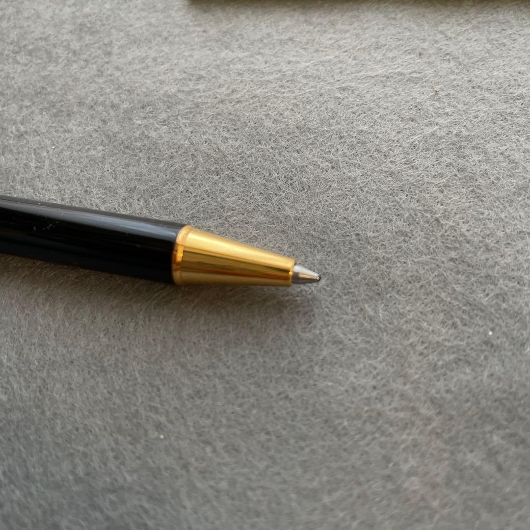 カルティエ　マスト　ボールペン　ブラック×ゴールド