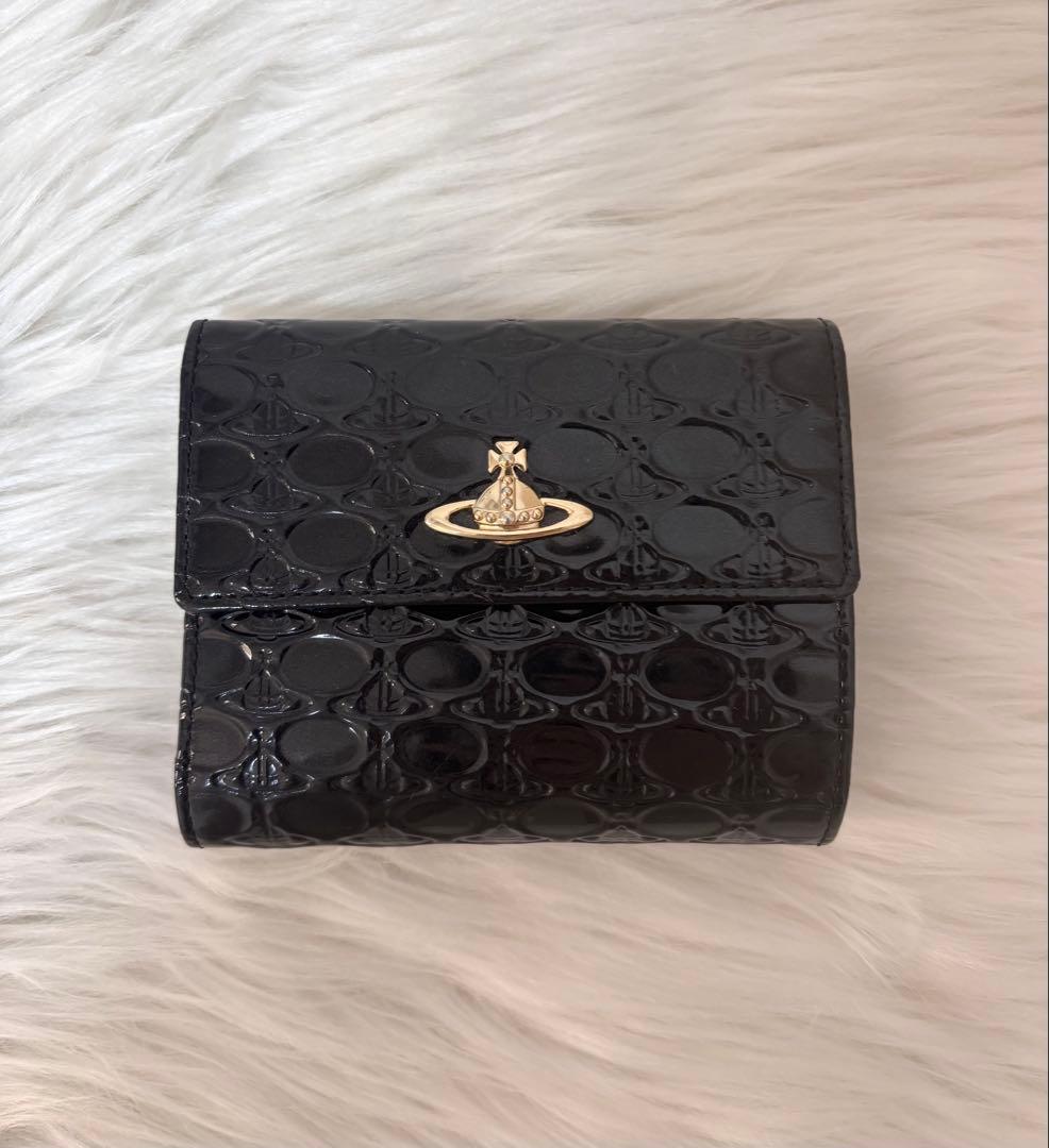 【美品】Vivienne Westwood OVALORB口金二つ折り財布