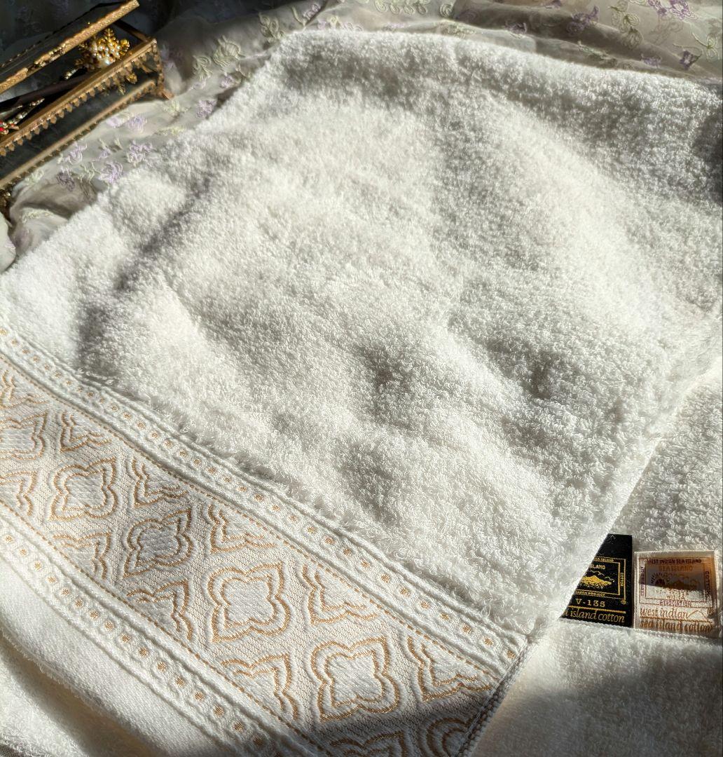 新品☆UCHINO☆最高級☆海島綿☆純金蒸着☆超高価☆豪華☆肉厚☆フェイスタオル