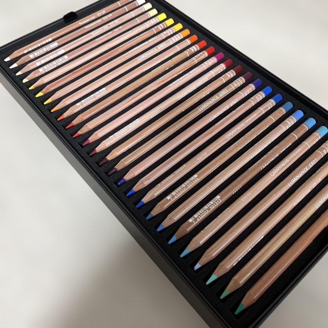 カラン ダッシュ ルミナンス 6901 油性色鉛筆 776 76色セット 紙箱入