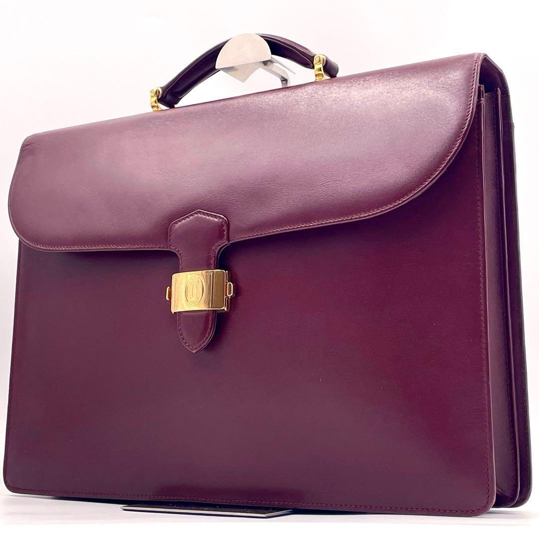 【美品】Cartier カルティエ マストライン ビジネスバッグ ブリーフケース