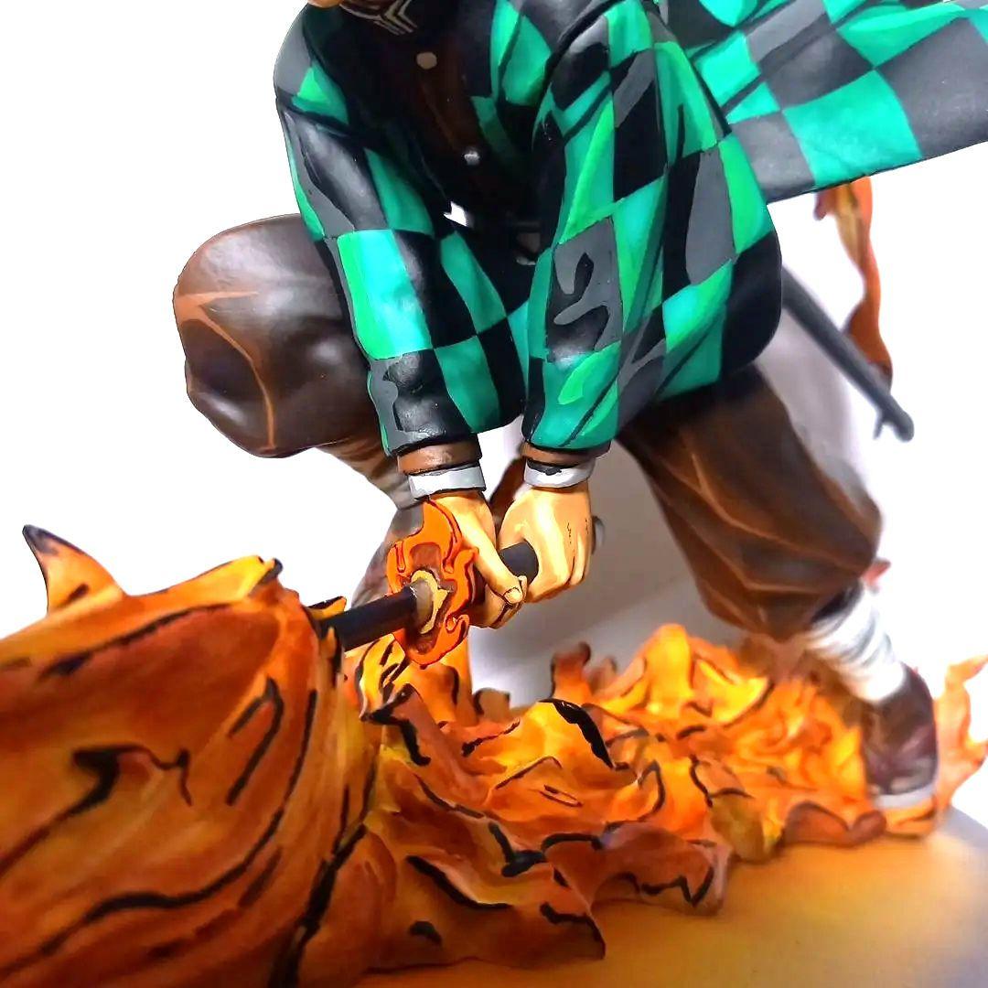 鬼滅の刃 竈門炭治郎 フィギュア リペイント ２次元彩色 ヒノカミ神楽 煉獄