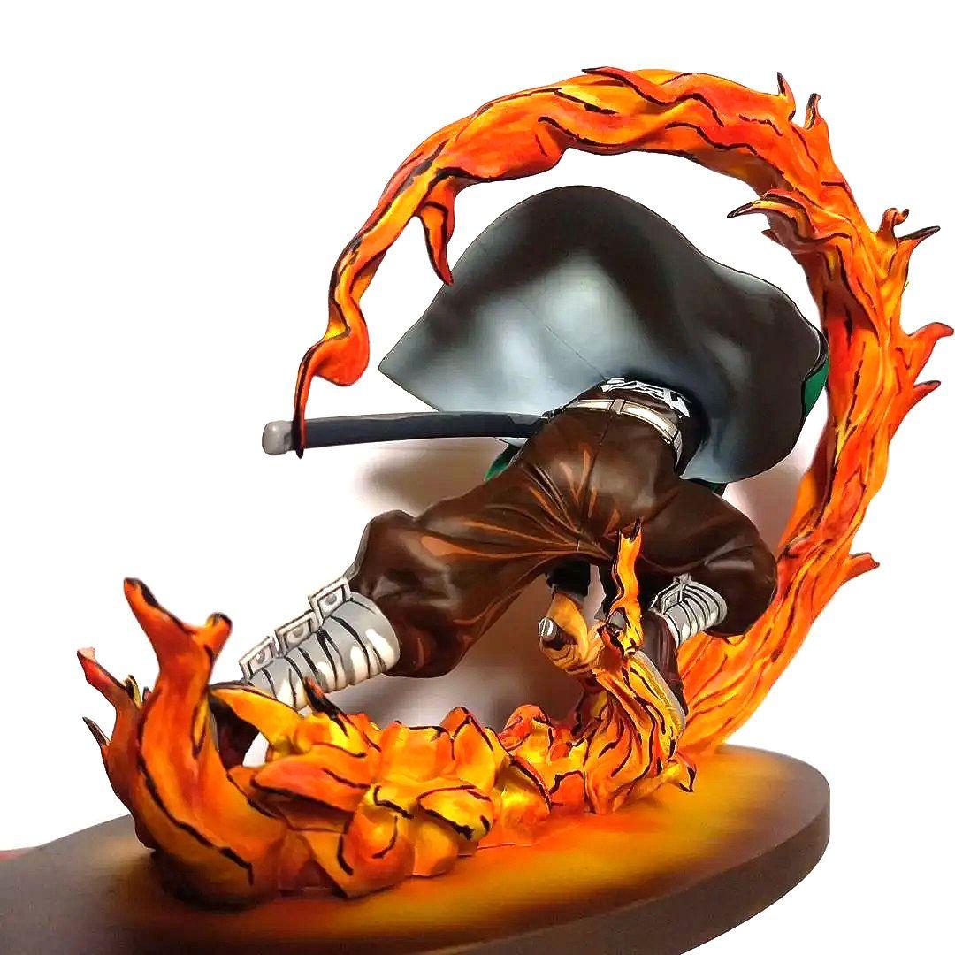 鬼滅の刃 竈門炭治郎 フィギュア リペイント ２次元彩色 ヒノカミ神楽 煉獄