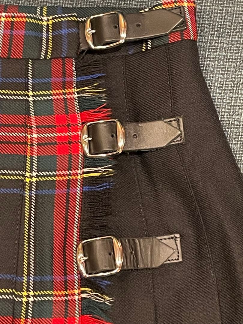 O′NEIL of DUBLIN チェックプリーツスカート ミディ丈