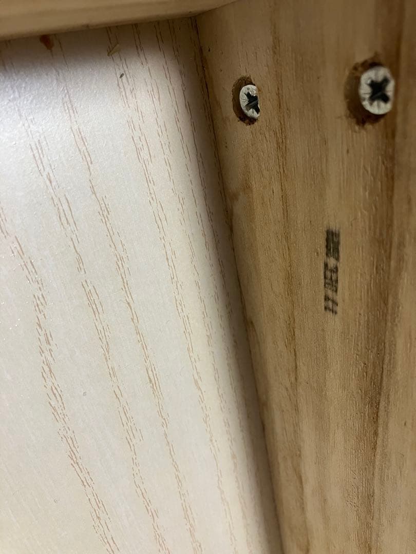 無印良品 無垢材デスク 引出付 オーク材 幅110 奥55 高70