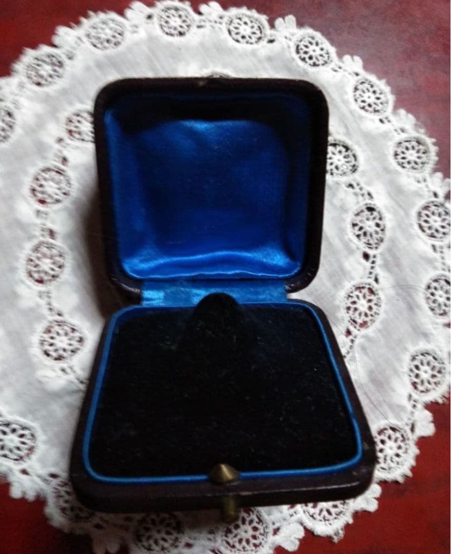 ✨希少✨状態良好✨アンティーク✨英国製　ジュエリーボックス　✨ロイヤルブルー