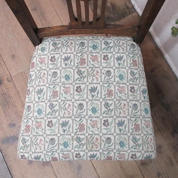 イギリス アンティーク 家具 ダイニングチェア 張りぐるみ椅子 英国 4209d