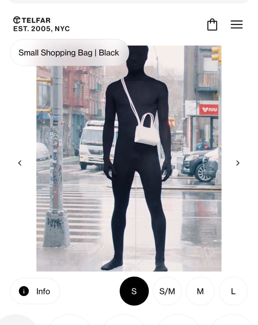 新品未使用　Telfar ミニバック　ブラック