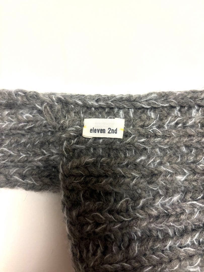 【美品】eleven2nd イレブンセカンド　タッセルリブハット　ニット帽