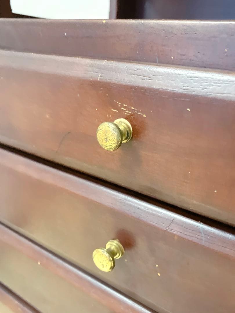 木製　10段　引き出し　電話台　FAX台　チェスト　サイドチェスト　棚、ラック