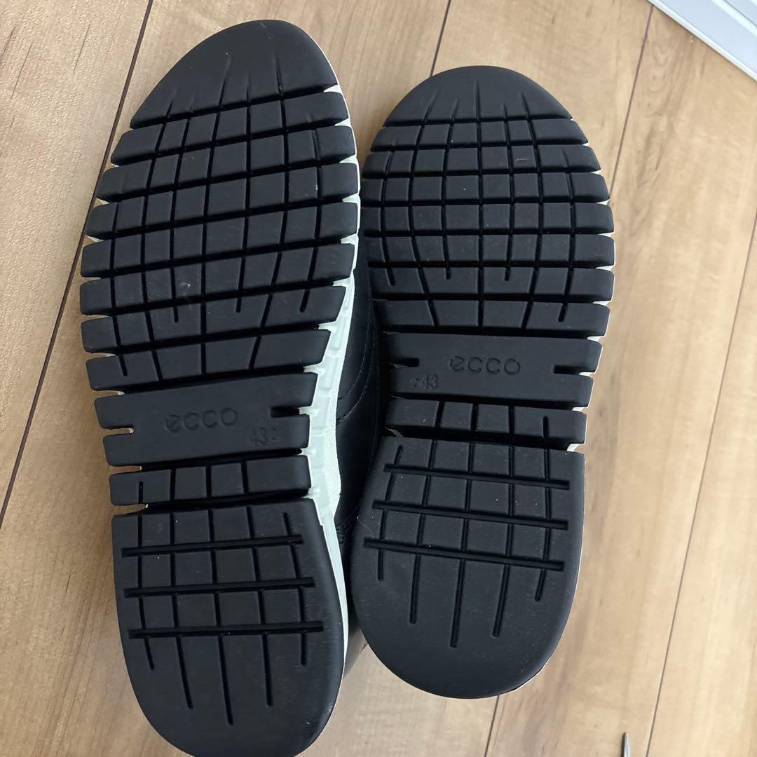 ☆ecco☆ブラックレザーウィングチップシューズ 43