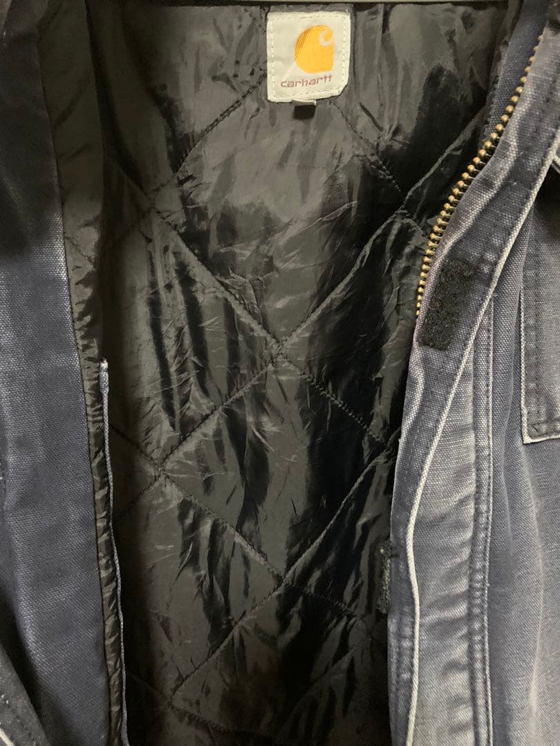 Carhartt シベリアンパーカーネイビー　キルティングメキシコ製