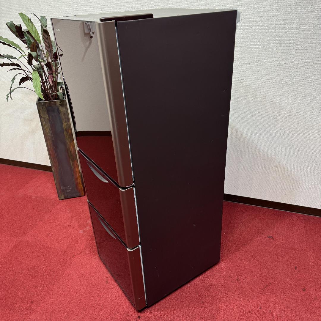 東京23区送料無料　美品日立3ドア冷蔵庫265L　ガラストップ　清掃/除菌済み