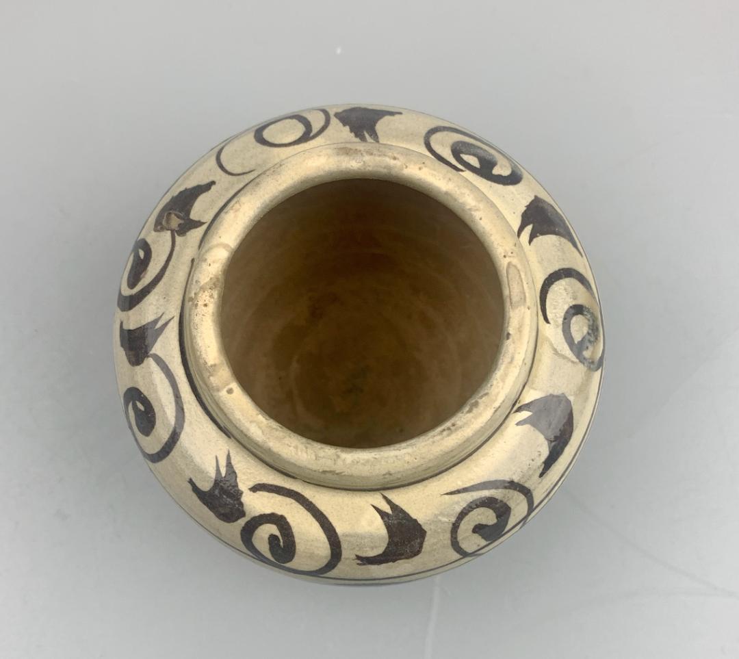 磁州窯小壺　中国美術　民家蔵出し　骨董品　時代物　元　合箱