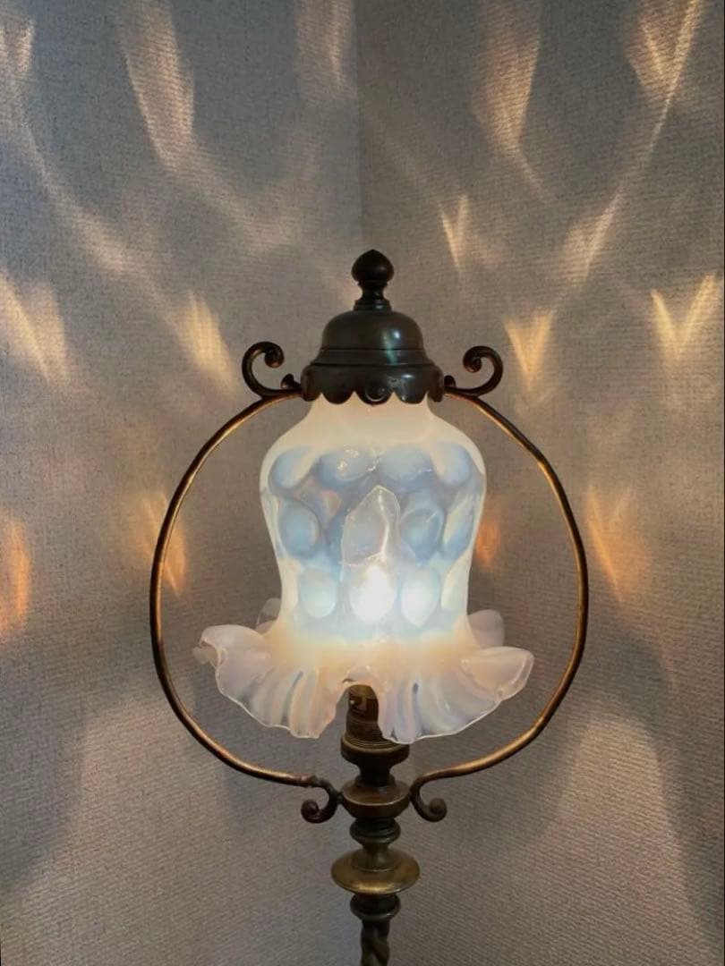 フェントン　1940年　オパールセント　ランプシェード　アンティーク