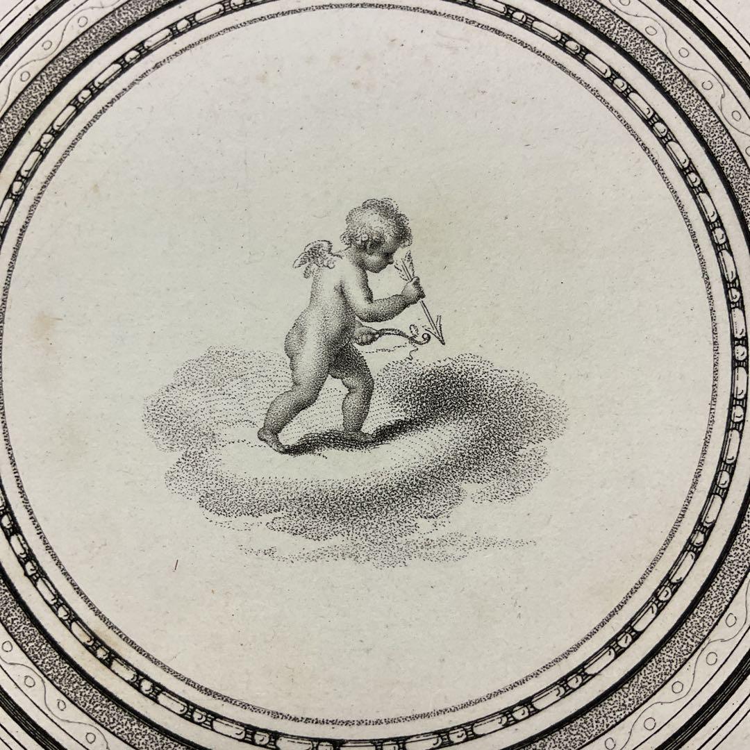 キューピットの版画（ローマの愛の神様）