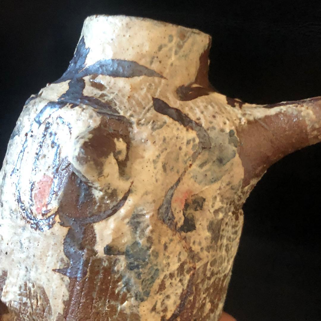 美しい古美術◼️蔵から美しく可愛い果物の描かれた作家物の水差し？が出て来ました。