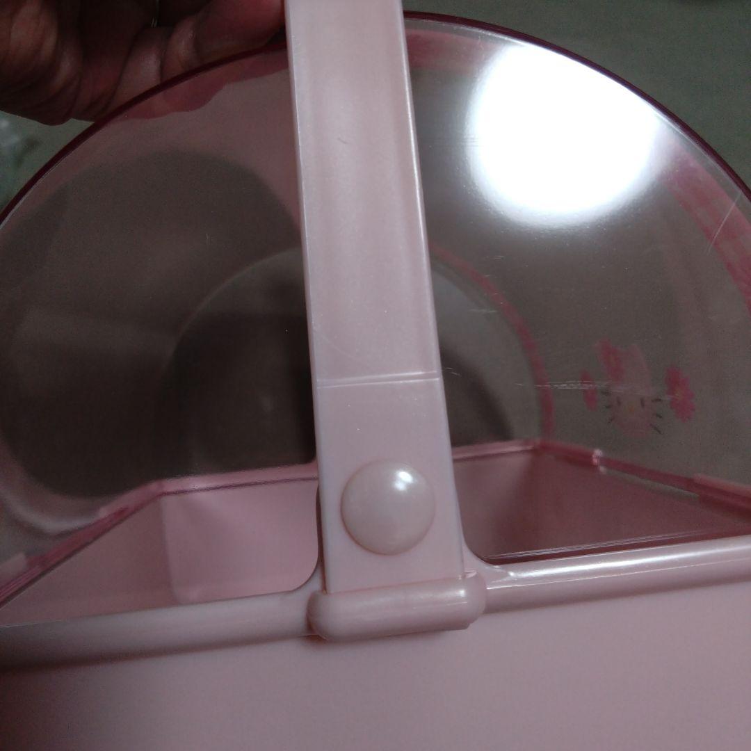 年代物　未使用品　Hello Kitty フードケース　収納ボックス ピンク