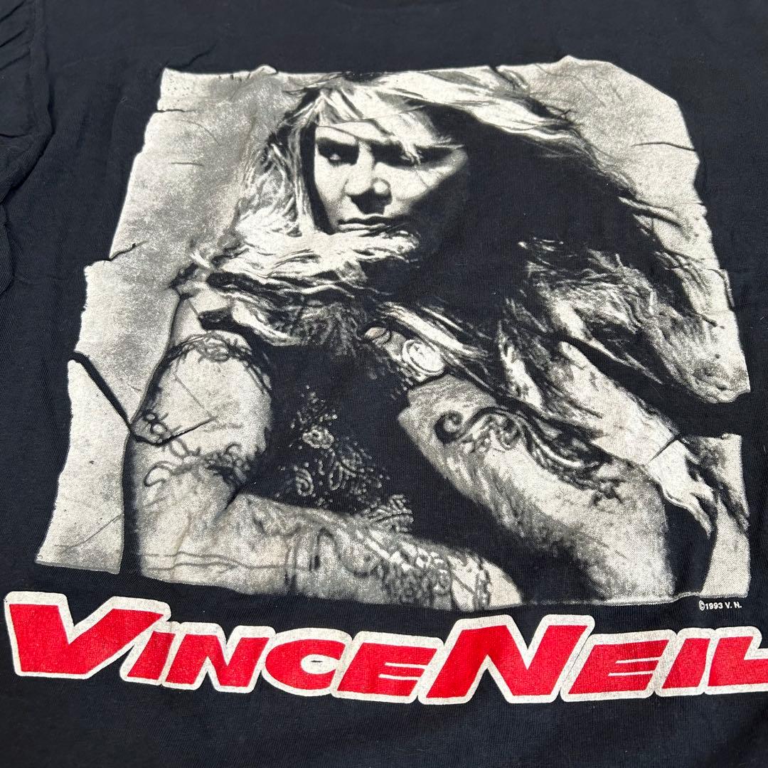 Vince Neil ヴィンテージ ツアーTシャツ ステッカー&缶バッジ付き