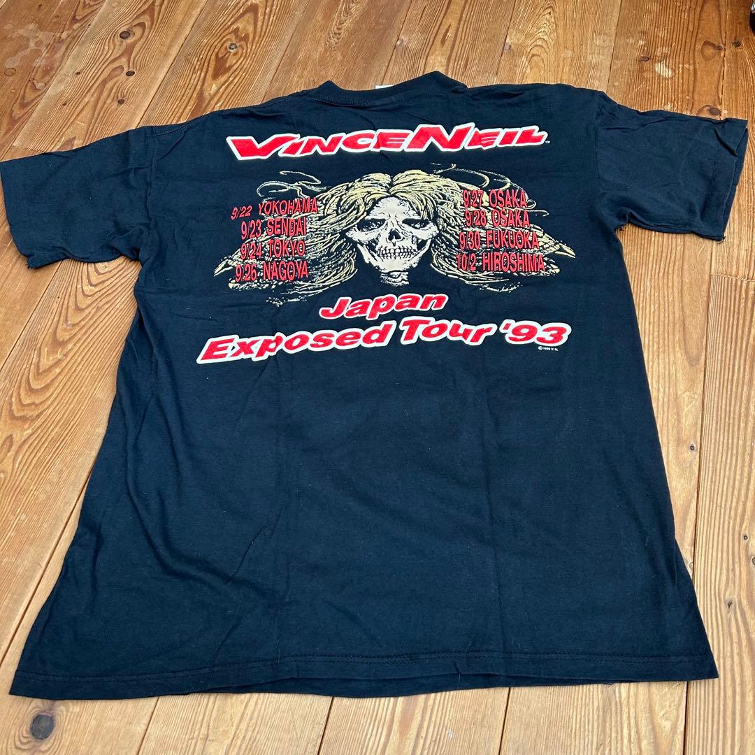 Vince Neil ヴィンテージ ツアーTシャツ ステッカー&缶バッジ付き