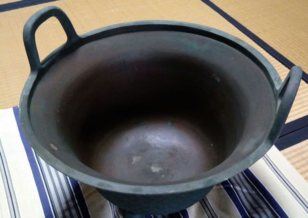 青銅火鉢　手炙り　大型
