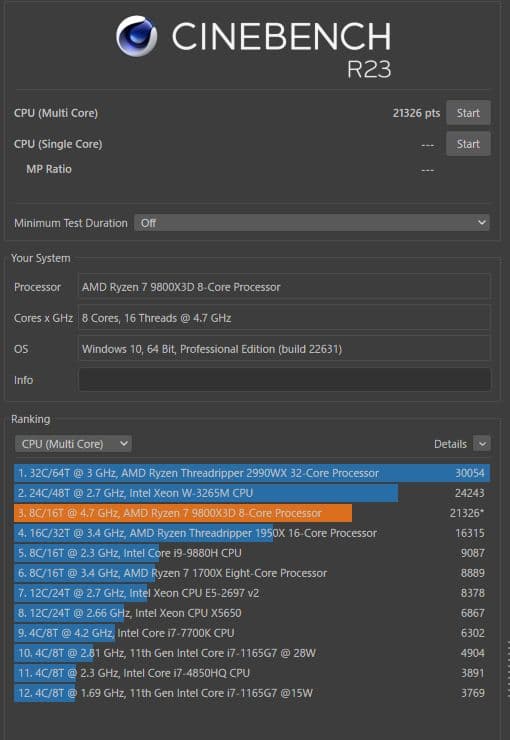AMD Ryzen 7 9800X3D 8コア CPU バルク