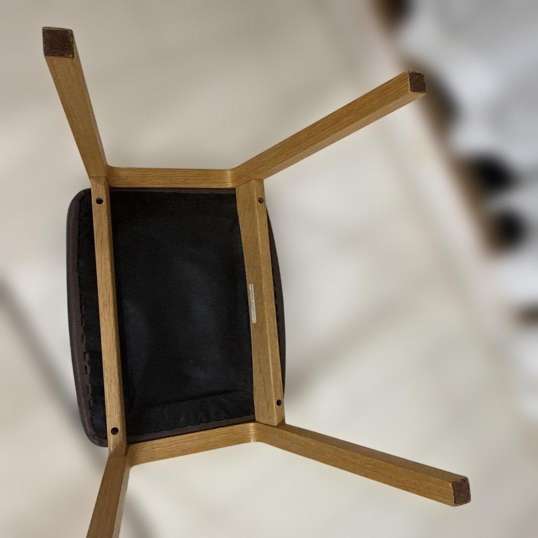 カリモク　ブラウン スツール　カリモク