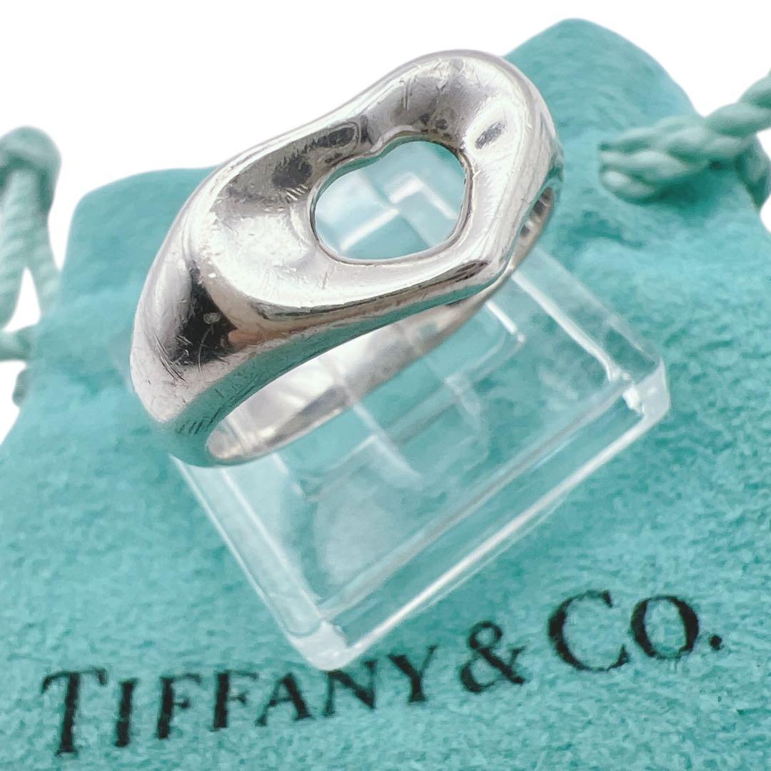 ティファニー　オープンハート　シルバー　リング　エルサペレッティ